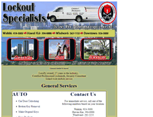 Tablet Screenshot of lockoutspecialists.com